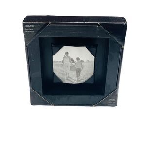 10/$25🦋 NIB Havoc Gifts Black 8"x8" Rustic Block 3D Photo Frame